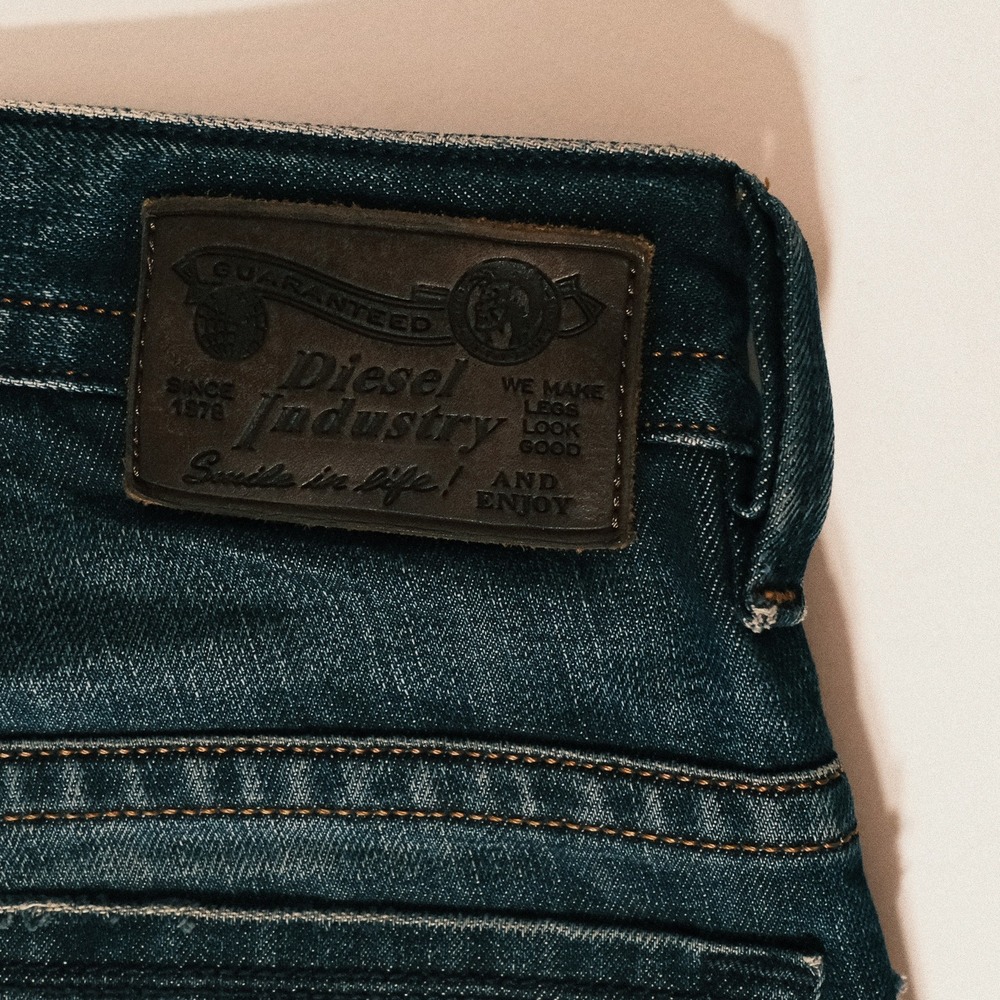 Diesel Industry Thavar Jeans Mens 31x30 Blue Dark Wash Slim Skinny Denim - Picture 4 of 16